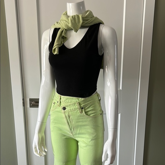 Agolde Criss Cross Denim Pants NWT - Picture 1 of 12